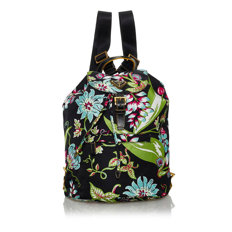 Floral Print Tessuto Backpack BZ0032