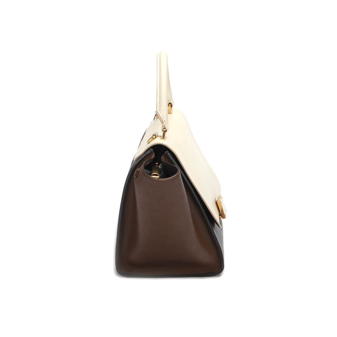 Trapeze Leather Shoulder Bag