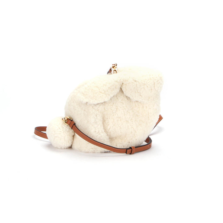 Shearling Bunny Crossbody Bag