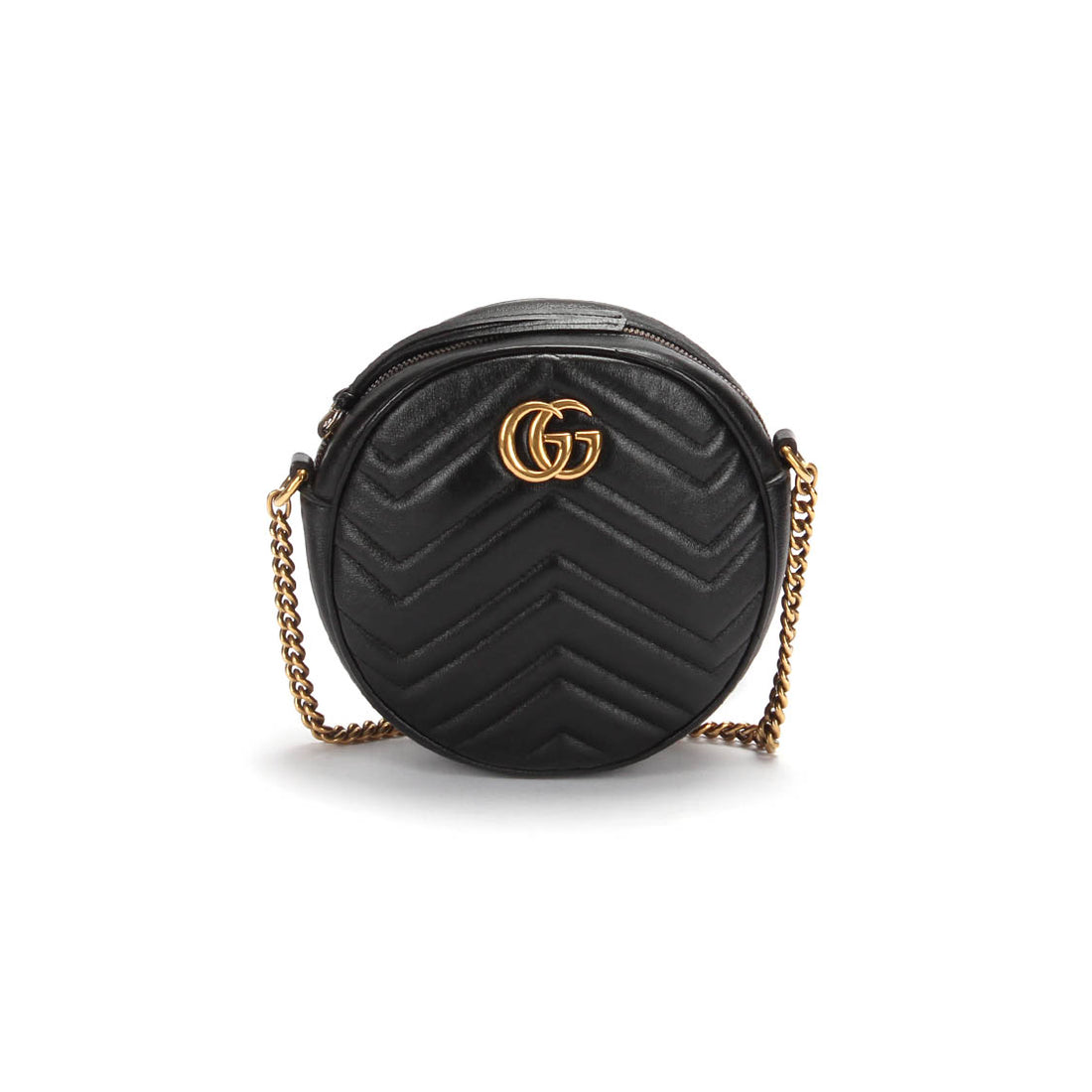 Mini GG Marmont Round Crossbody Bag 550154