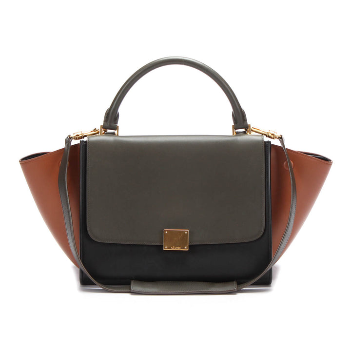 Trapeze Leather Shoulder Bag