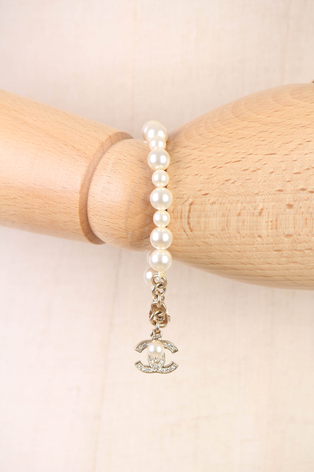 CC Faux Pearl Bracelet