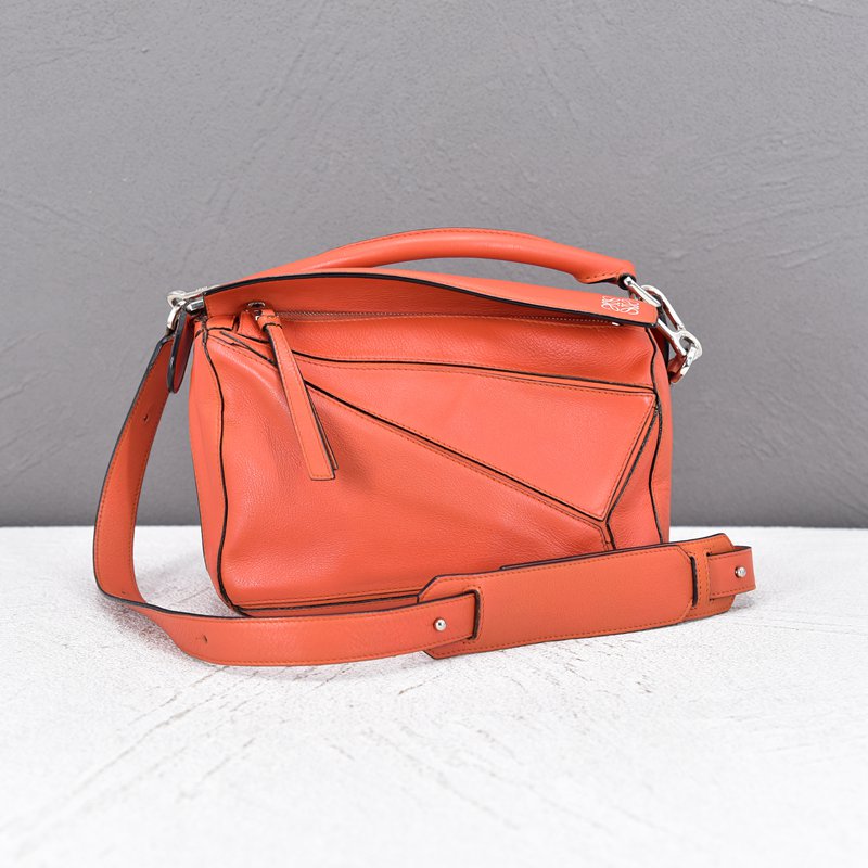 Puzzle Leather Crossbody Bag