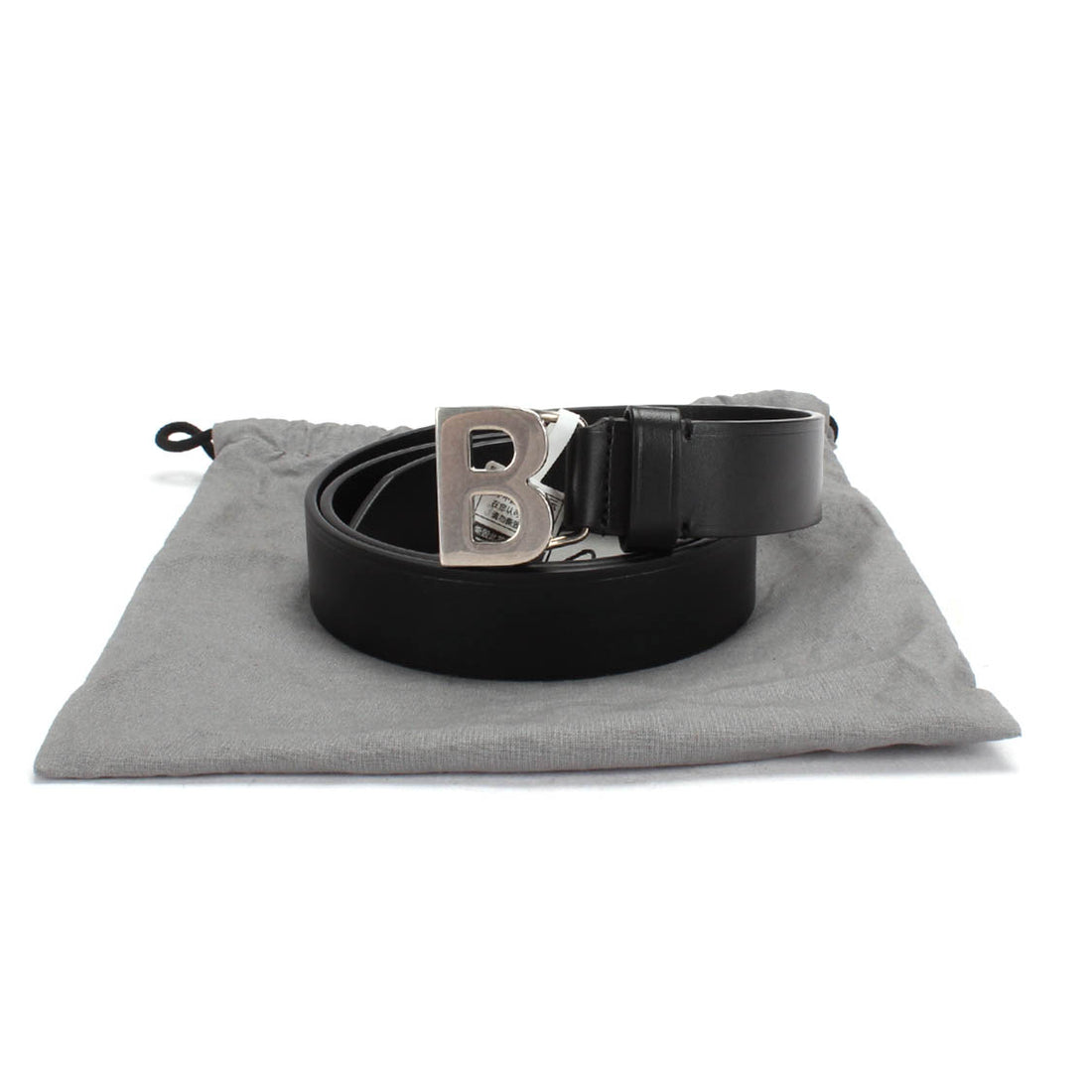 B Logo Leather Belt