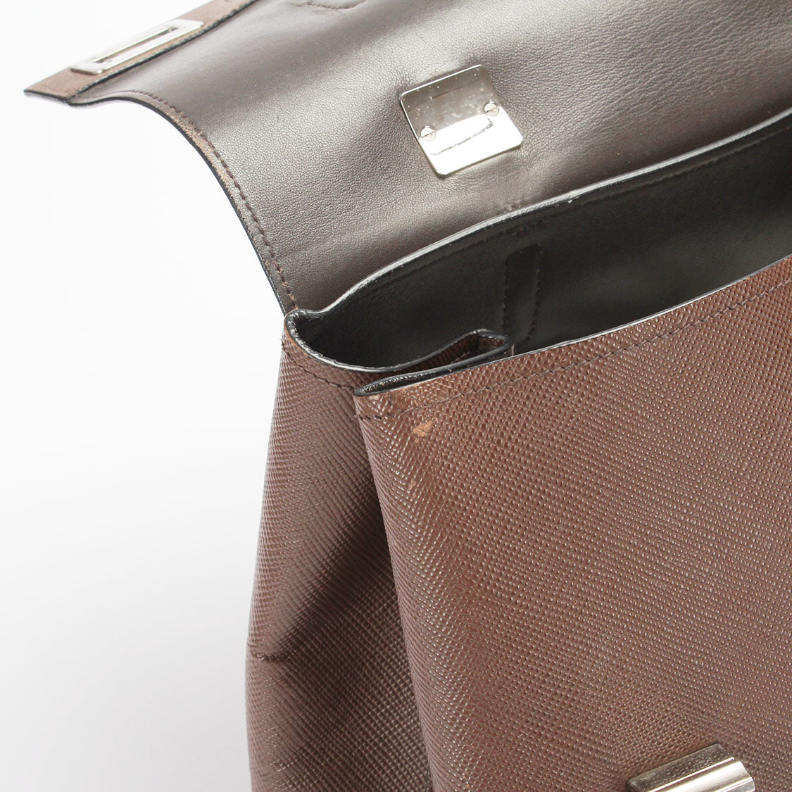 Saffiano Cuir Flap Shoulder Bag – LuxUness