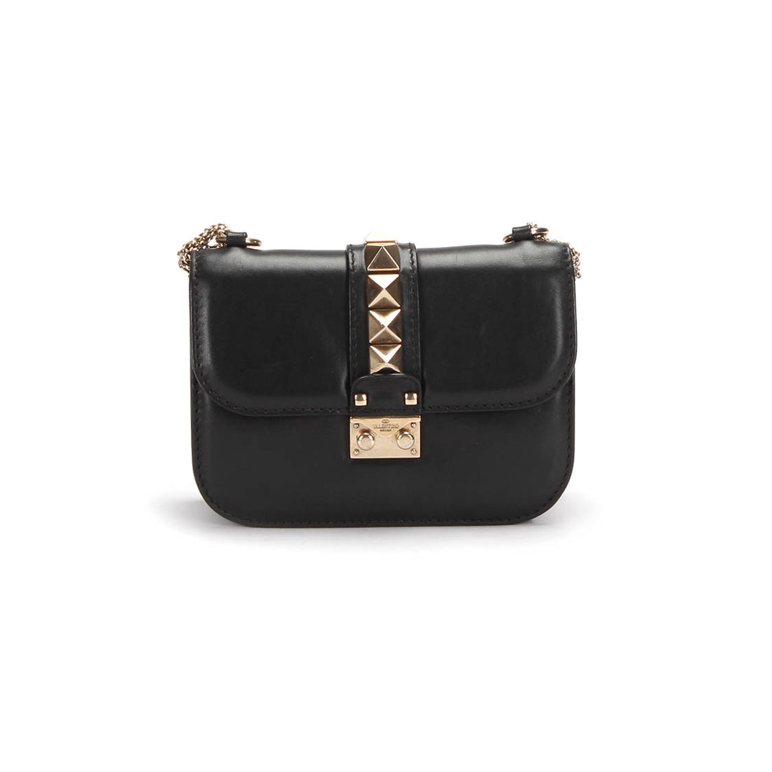 Glamlock Leather Crossbody Bag