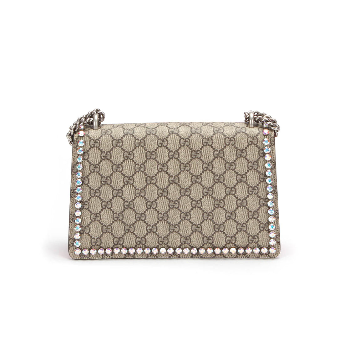 Small Crystal-Embellished GG Supreme Dionysus Shoulder Bag 400249