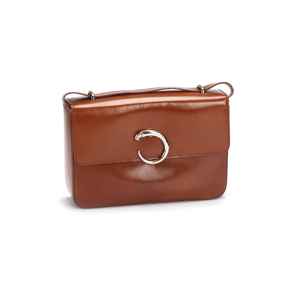 Panthere Leather Crossbody Bag