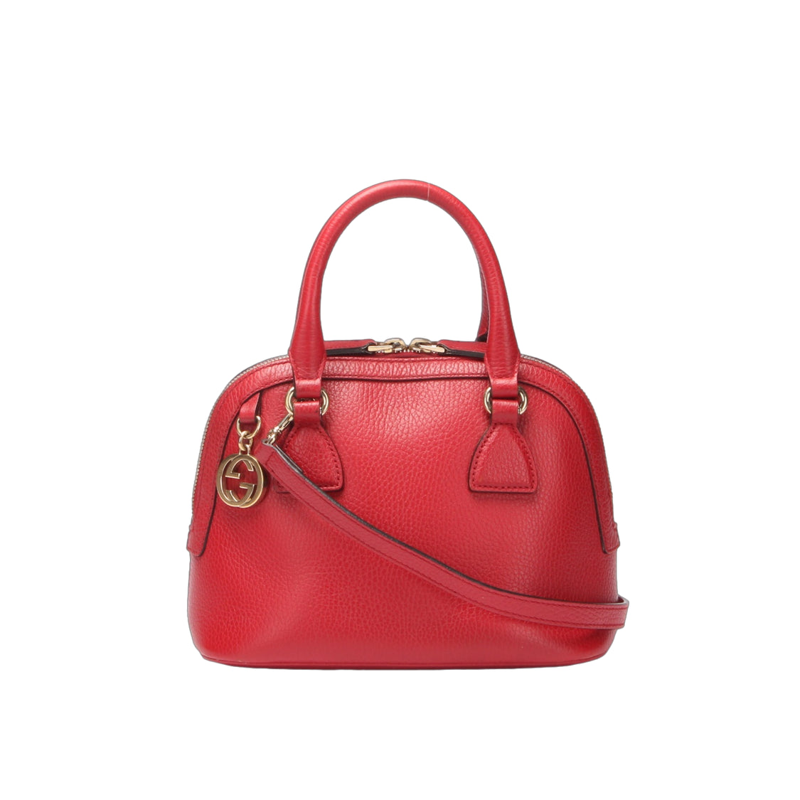 GG Charm Leather Handbag