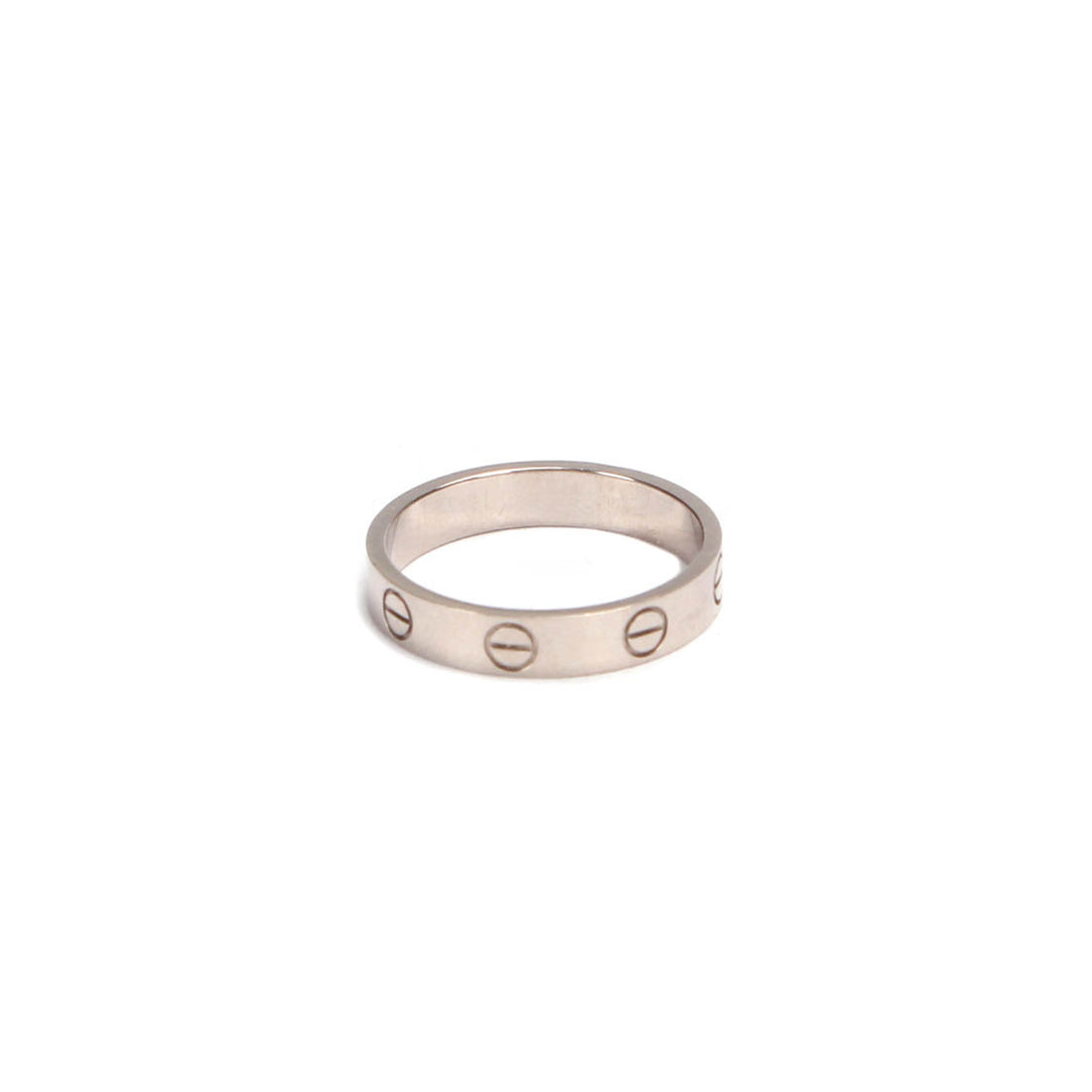 18K White Gold Love Ring