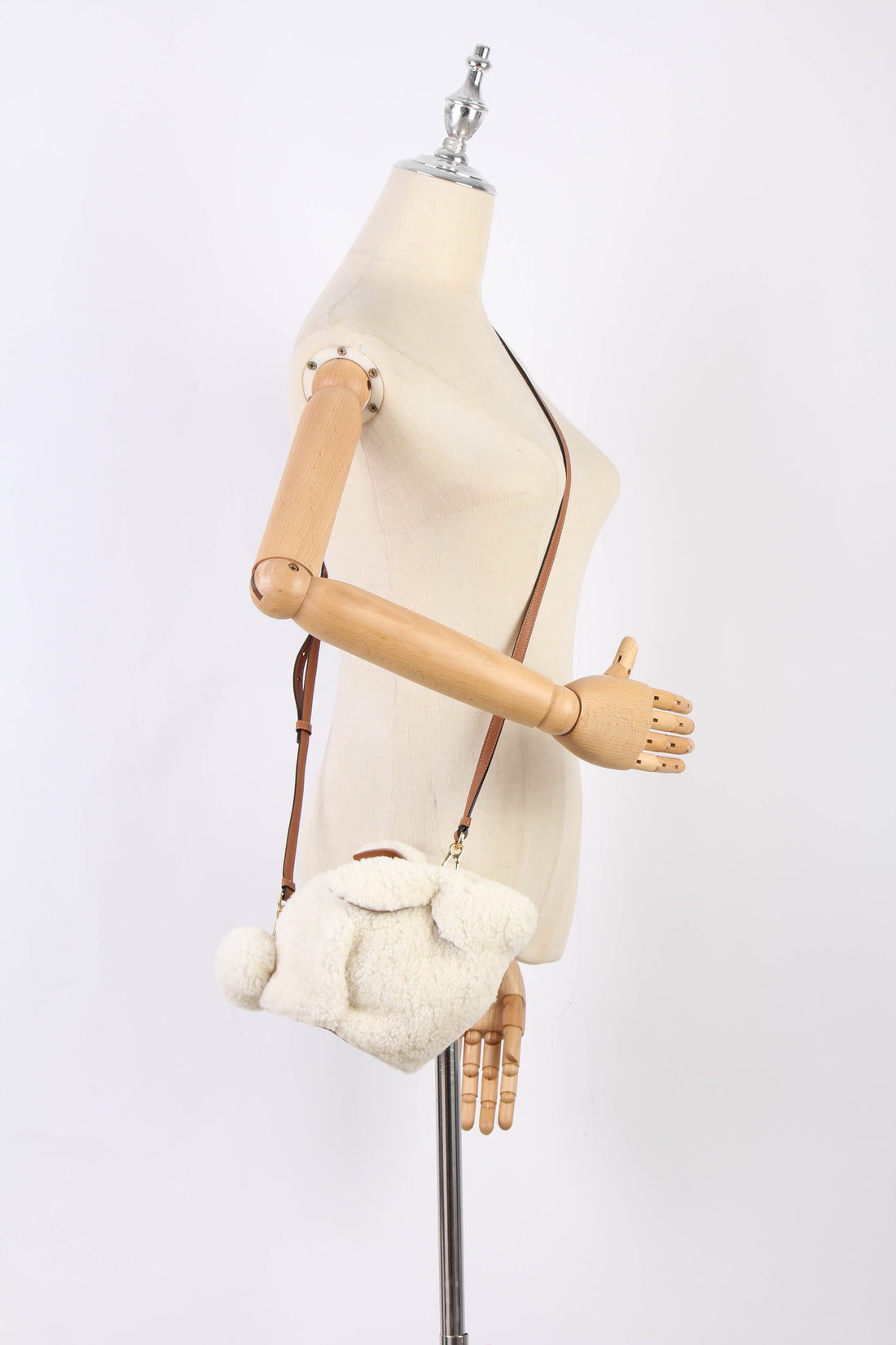 Shearling Bunny Crossbody Bag