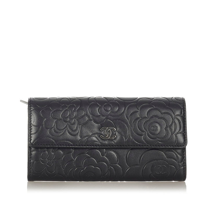 CC Camellia Long Wallet