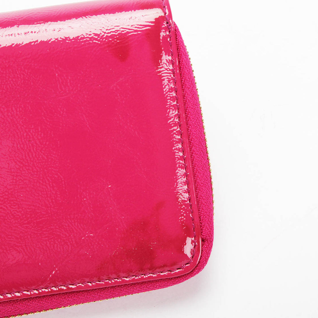 Soho Patent Leather Zip Around Wallet