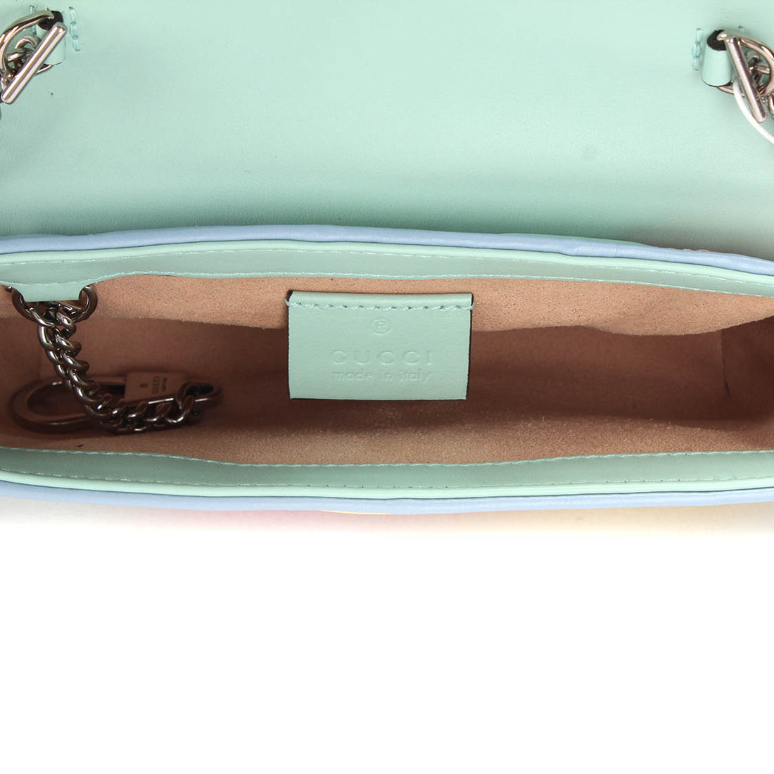 Super Mini GG Marmont Matelasse Multicolor Pastel Crossbody Bag 476433