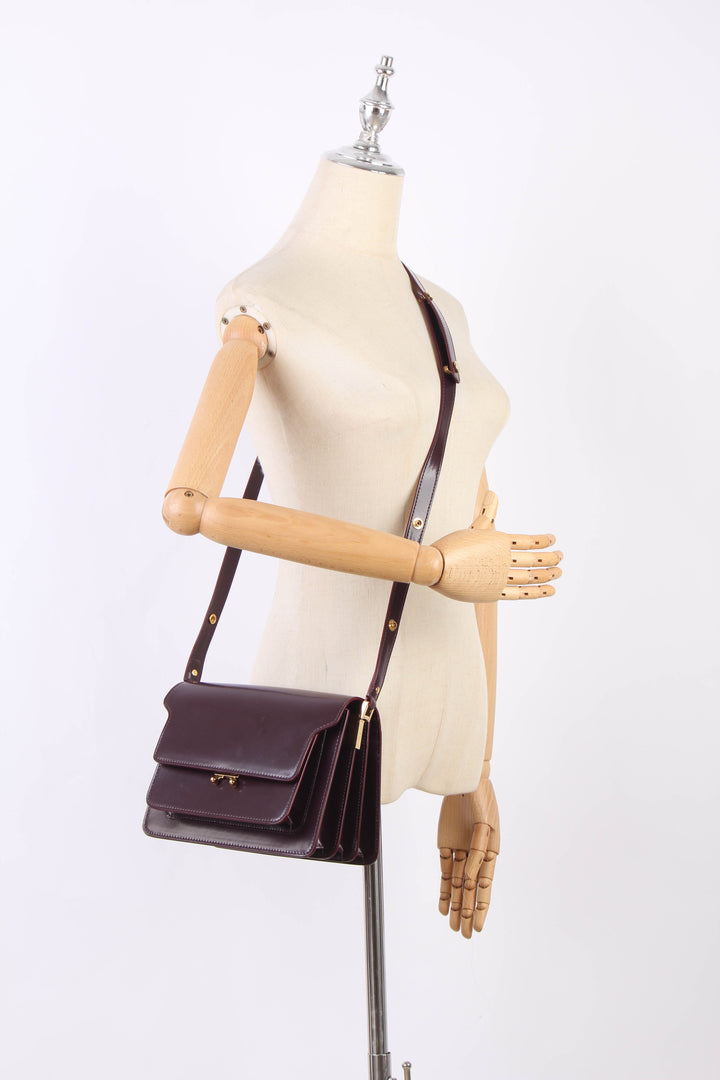 Trunk Leather Crossbody Bag