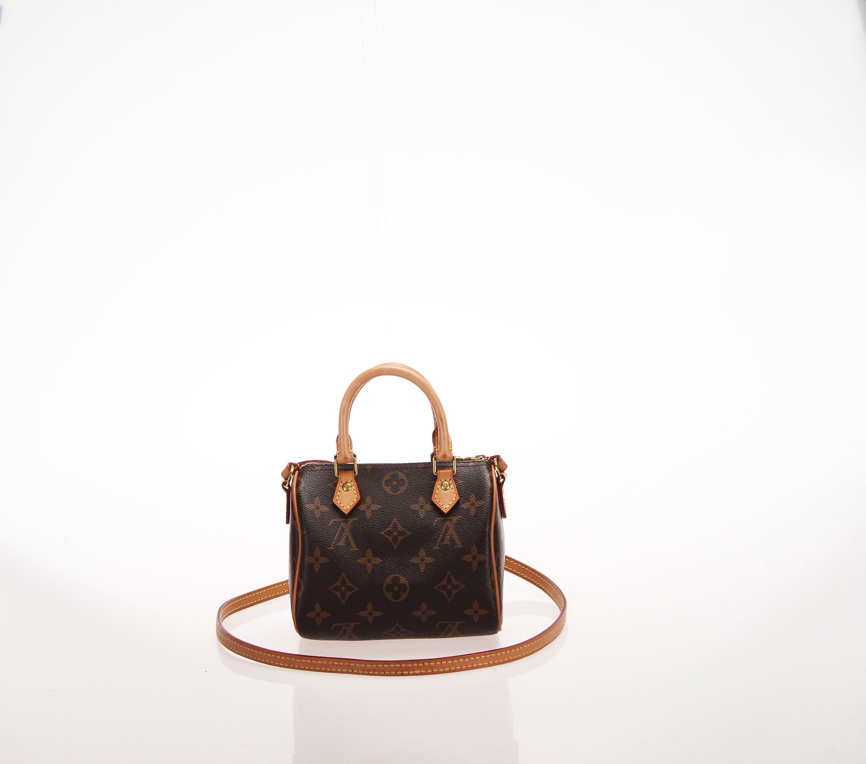 Louis Vuitton 2way Miniboston Bag Nano Speedy Monogram M61252