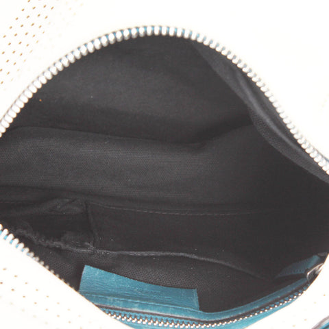Perforated Pandora Leather Shoulder Bag