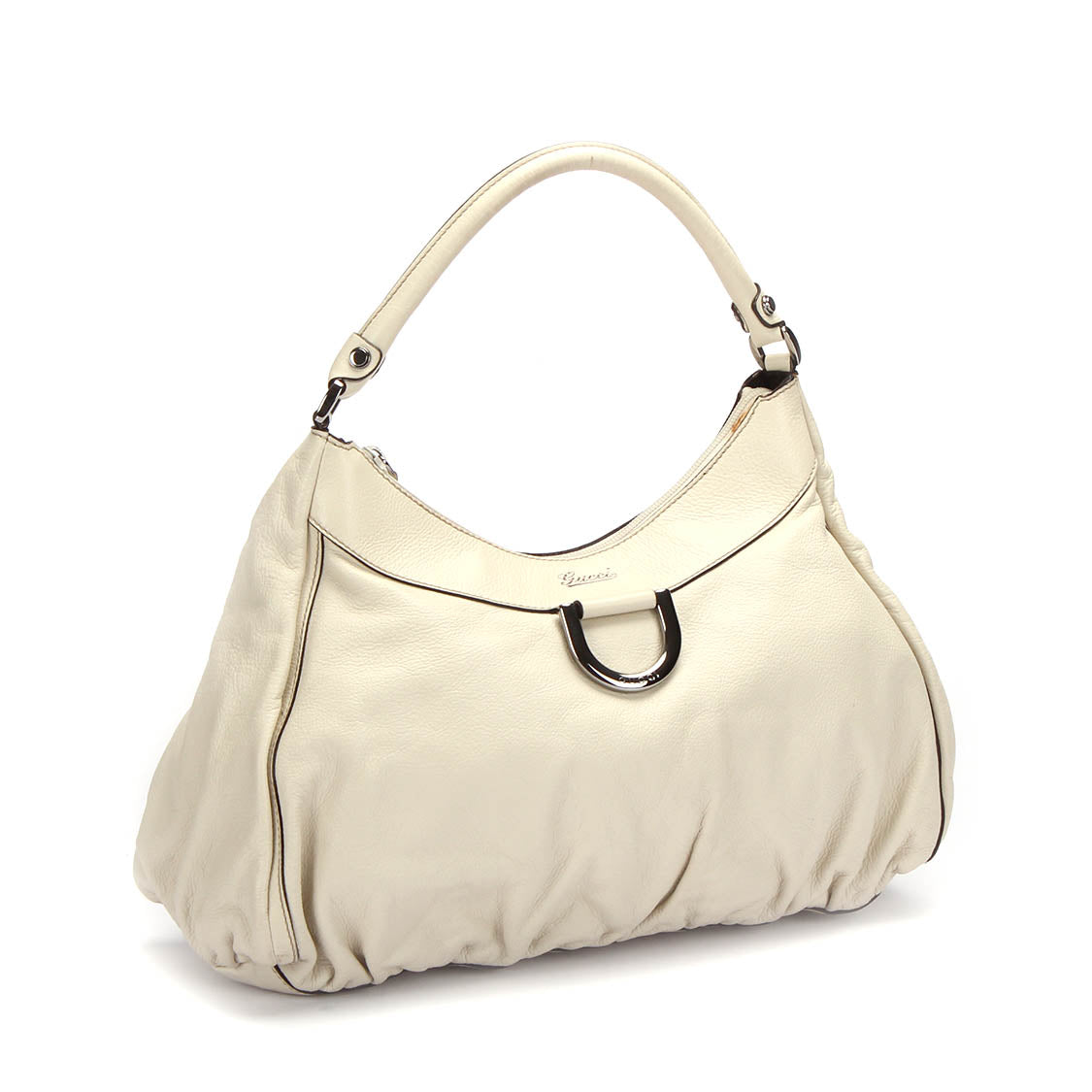 Leather Abbey D-Ring Shoulder Bag 327786