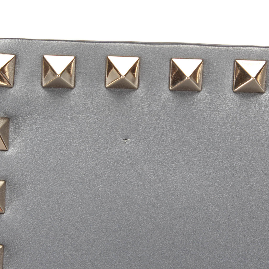 Rockstud Leather Clutch Bag