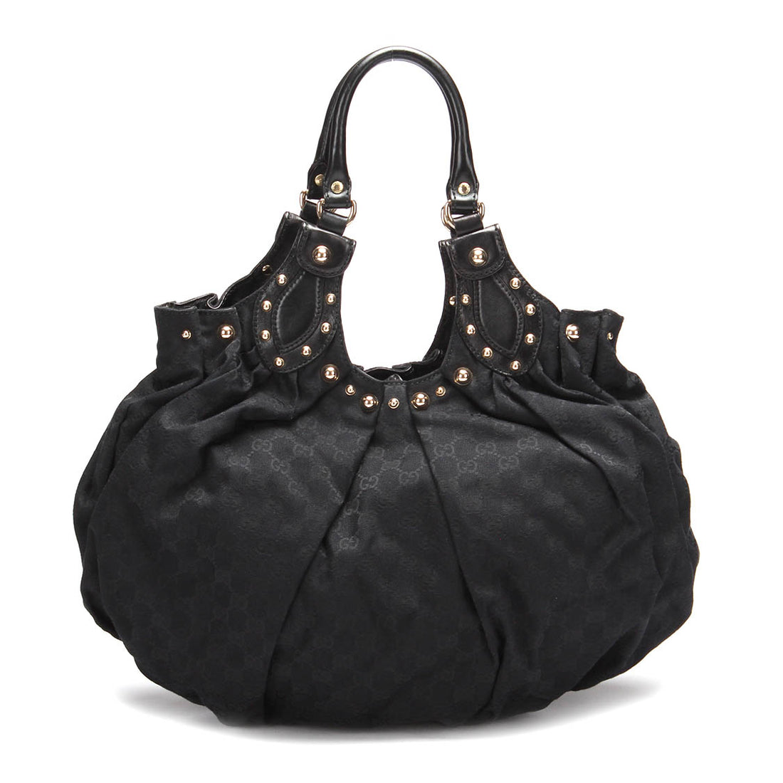 GG Canvas Studded Pelham Large Hobo Bag 203623