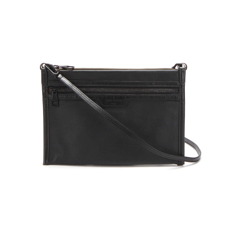 Monogram Shadow Double Flat Messenger Bag