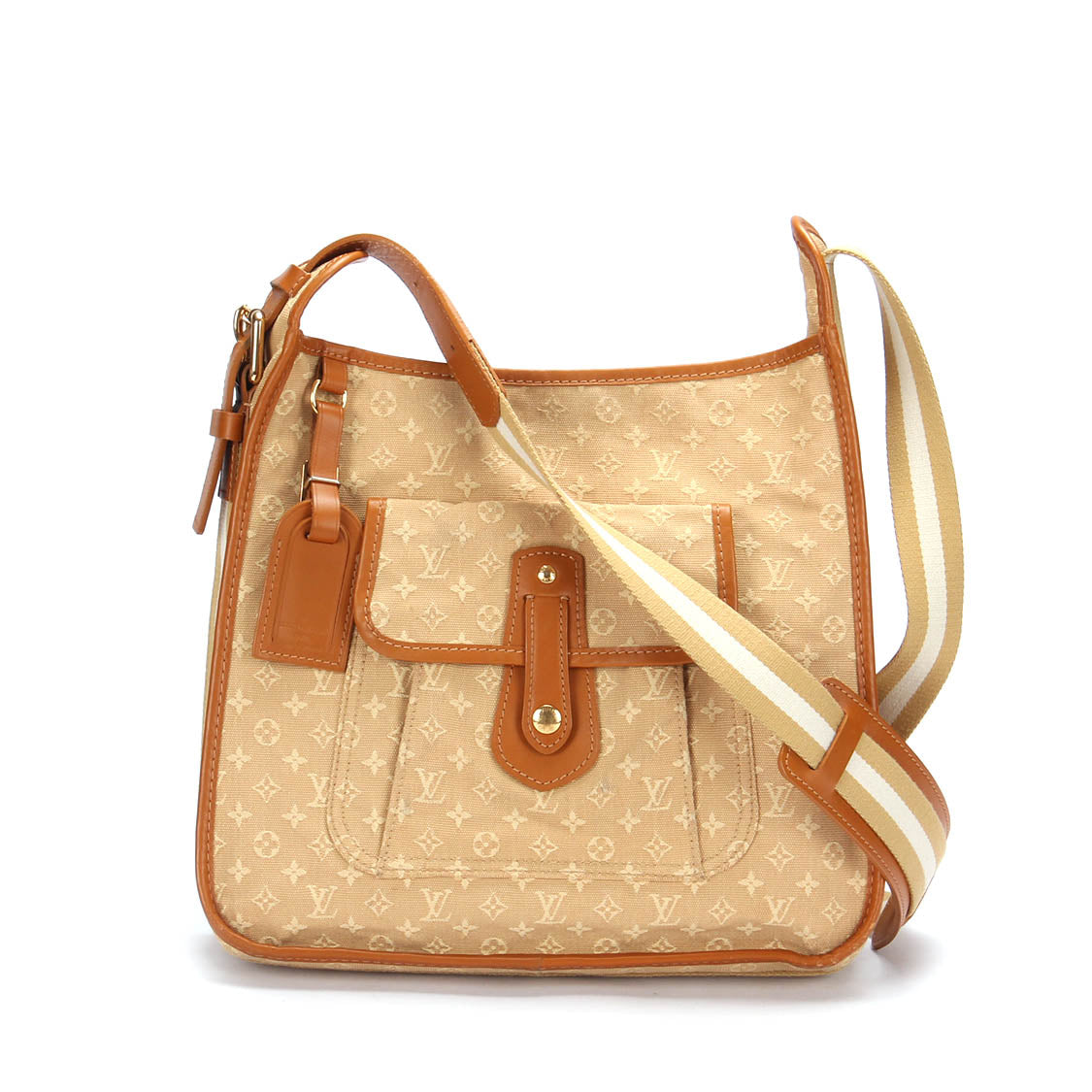 Louis Vuitton Monogram Mini Lin Mary Kate Besace Canvas Crossbody Bag in Good condition