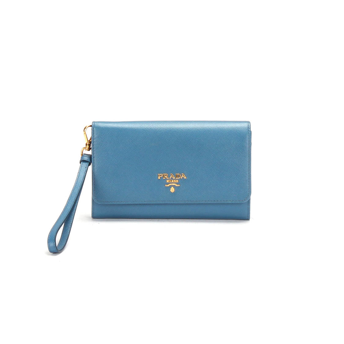 Saffiano Wristlet Clutch Bag