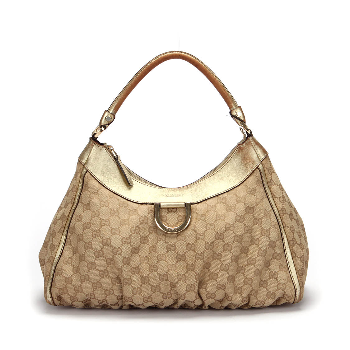 Gucci GG Canvas D-Ring Abbey Shoulder Bag Canvas Shoulder Bag 189833 in Fair condition
