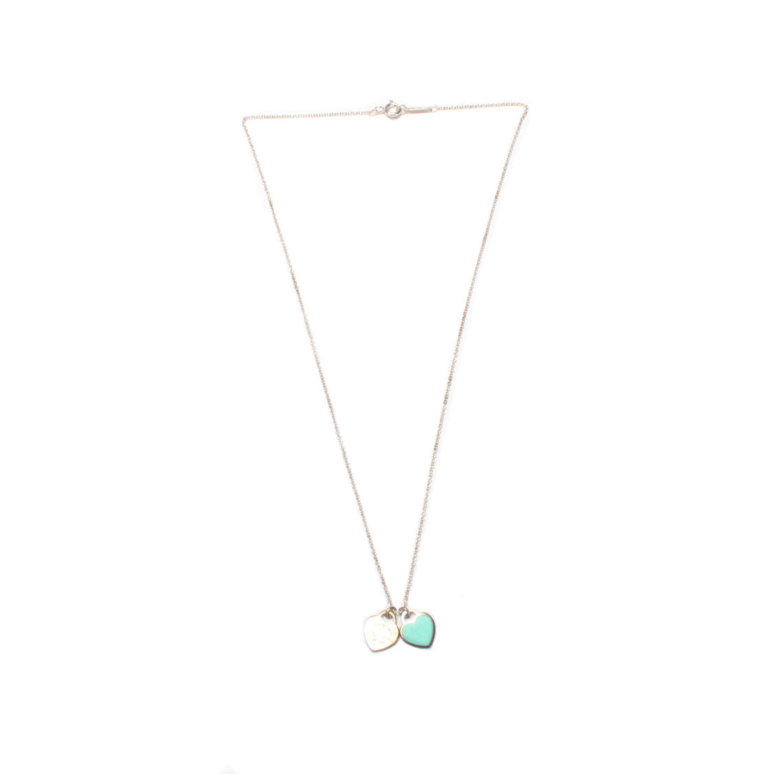 Return To Tiffany Double Heart Tag Necklace