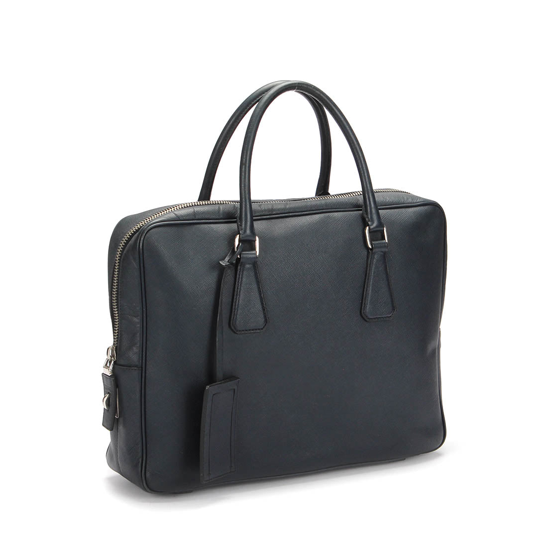 Prada Saffiano Briefcase Leather Business Bag in Good condition