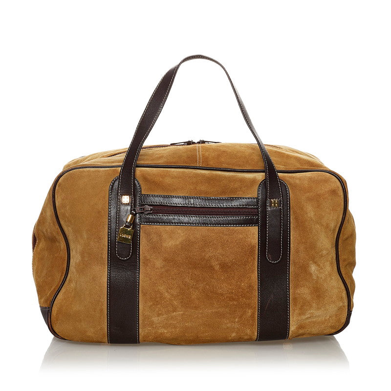 Suede Leather Travel Bag