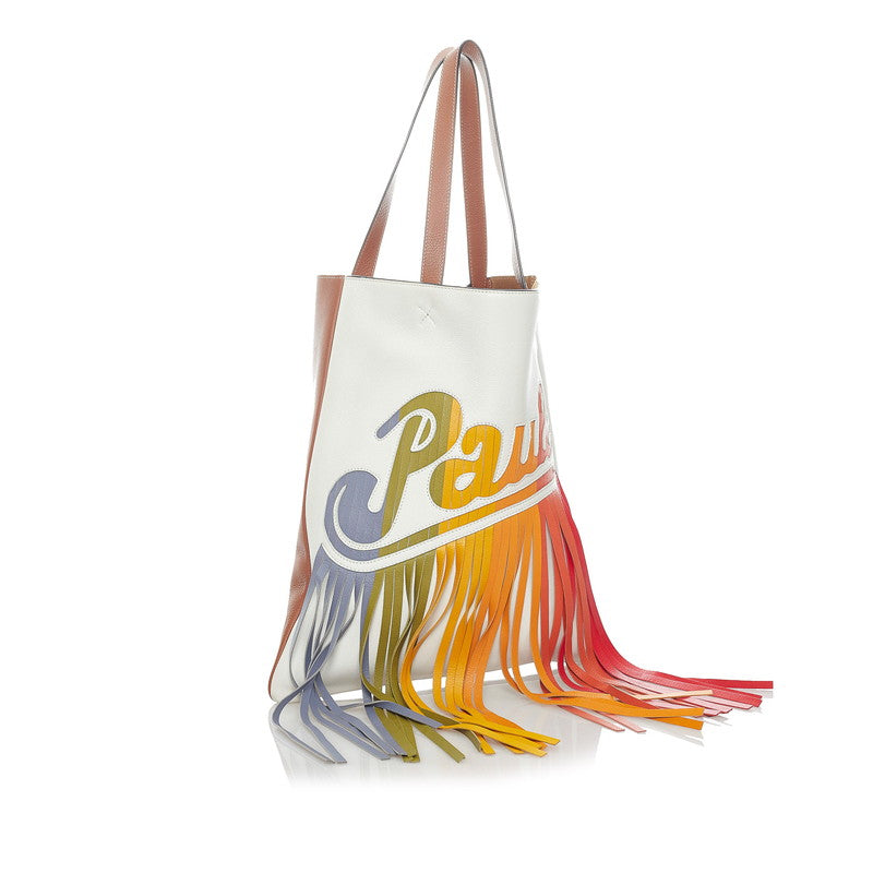 Paula's Ibiza Colorblock Finge Tote Bag