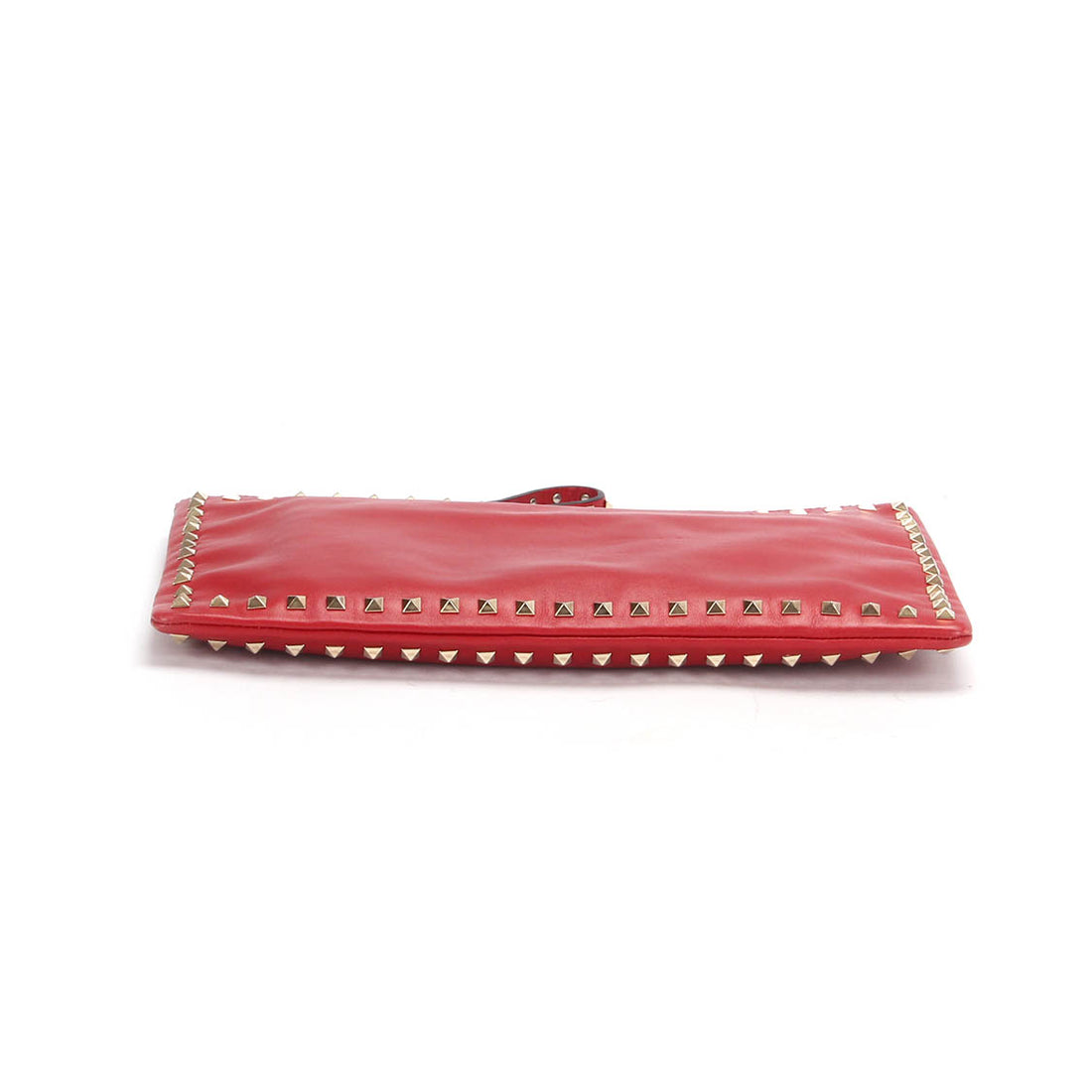 Rockstud Leather Clutch Bag