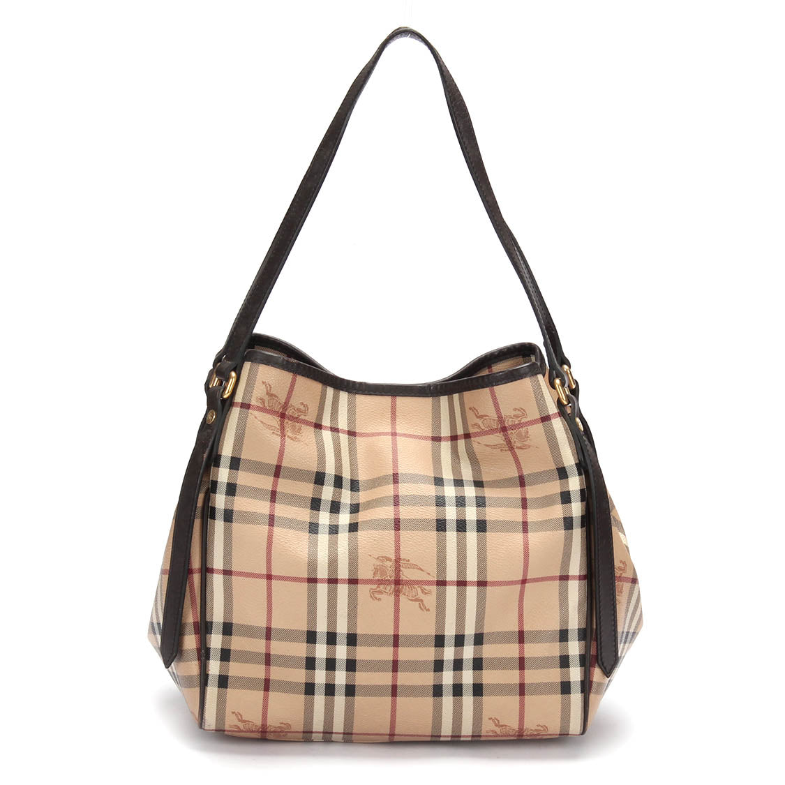 BURBERRY Canterbury Haymarket Check Tote Bag Multicolor