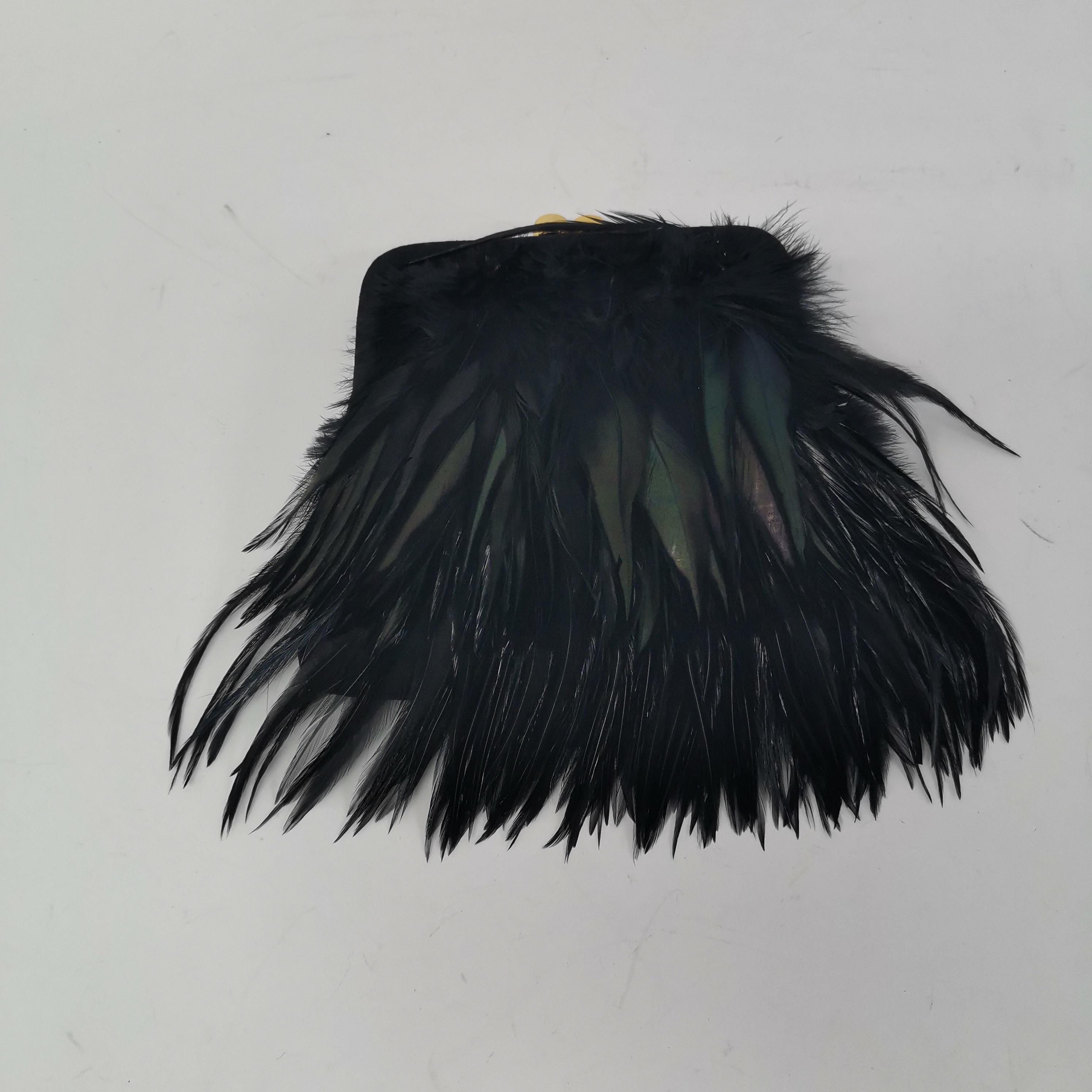 Feather Clutch Bag