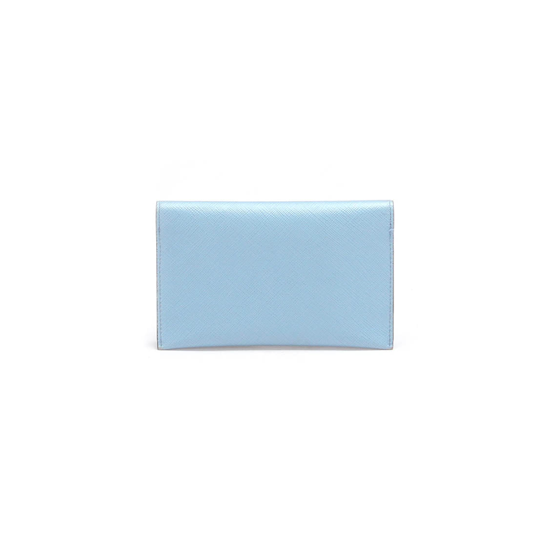 Greca Saffiano Card Case Wallet