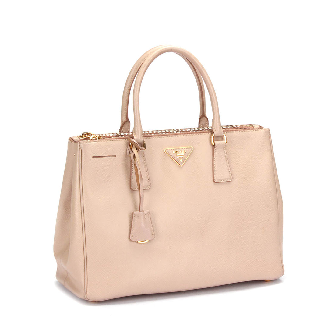 Saffiano Double Zip Galleria Tote Bag