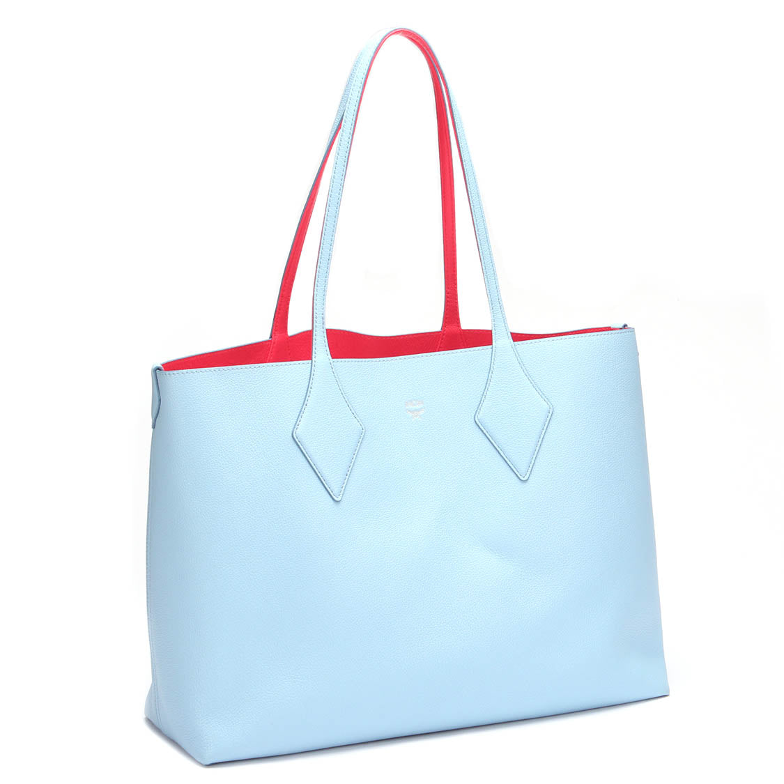 Large Leather Tote with Pouch