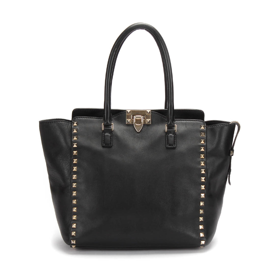 Rockstud Leather Tote Bag