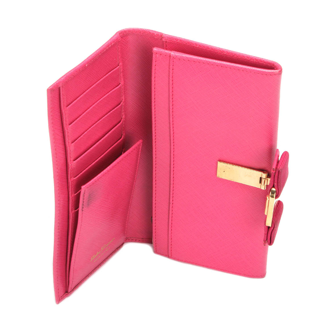 Vara Bow Leather Long Wallet