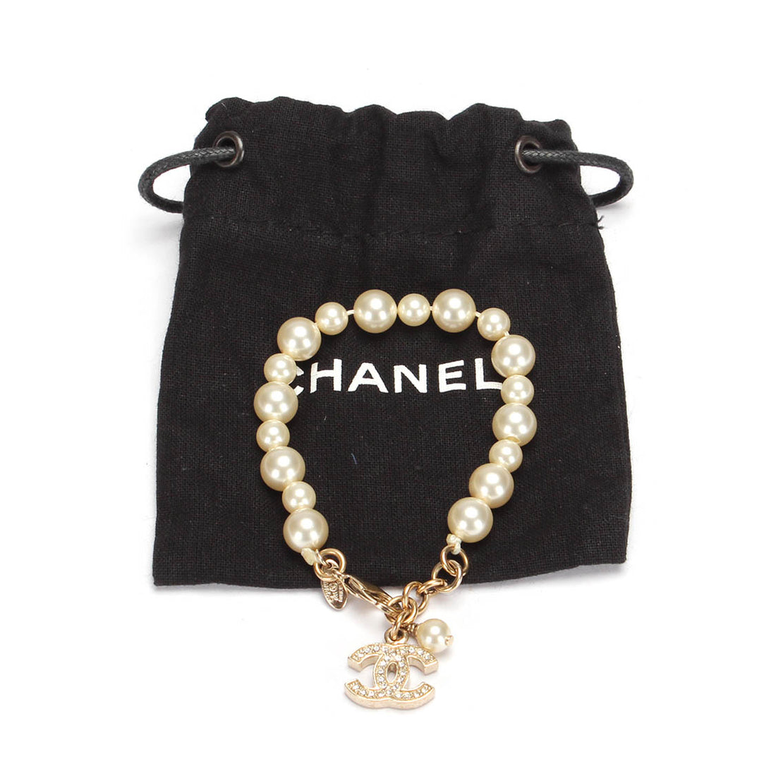 CC Faux Pearl Bracelet