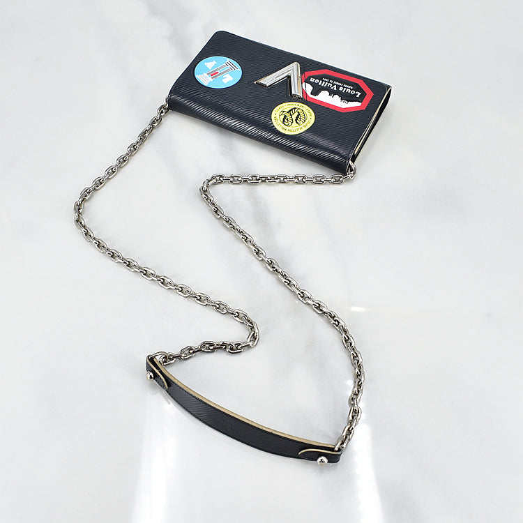 Epi Travel Stickers Twist Wallet on Chain