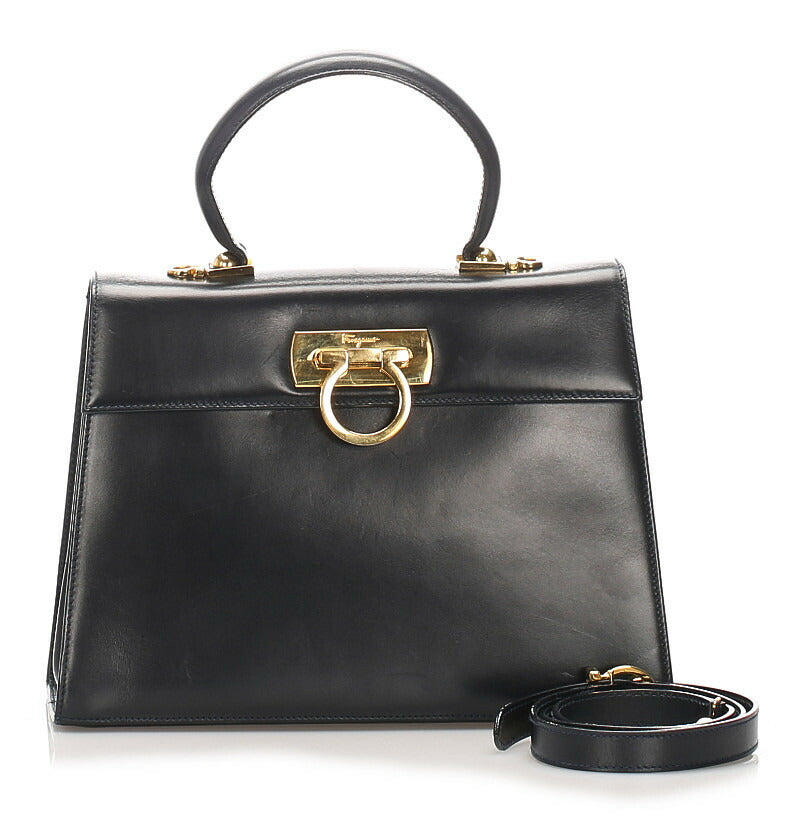 Gancini Leather Handbag O212181