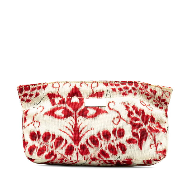 Floral Print Canvas Cosmetic Pouch 039 9968