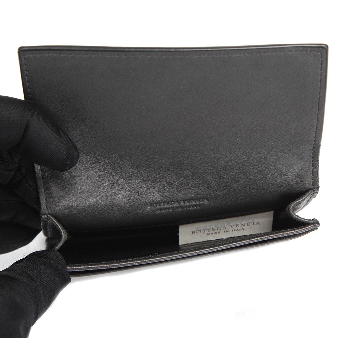 Intrecciato Leather Small Wallet