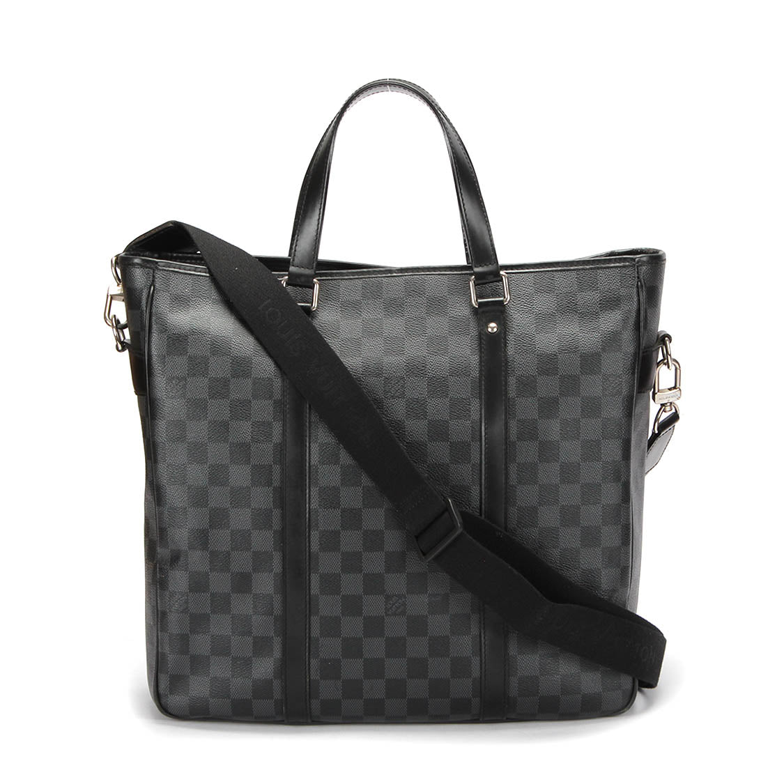 Louis Vuitton Damier Graphite Anton Tote Crossbody Bag N40000 in Excellent condition