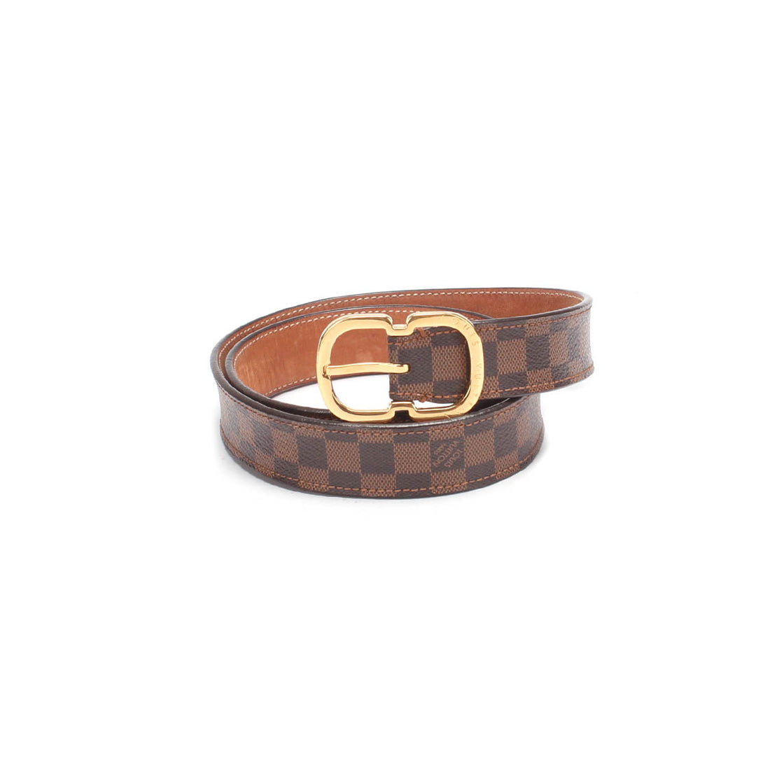 Damier Ebene Belt