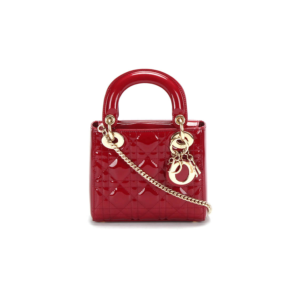 Mini Cannage Patent Leather Lady Dior