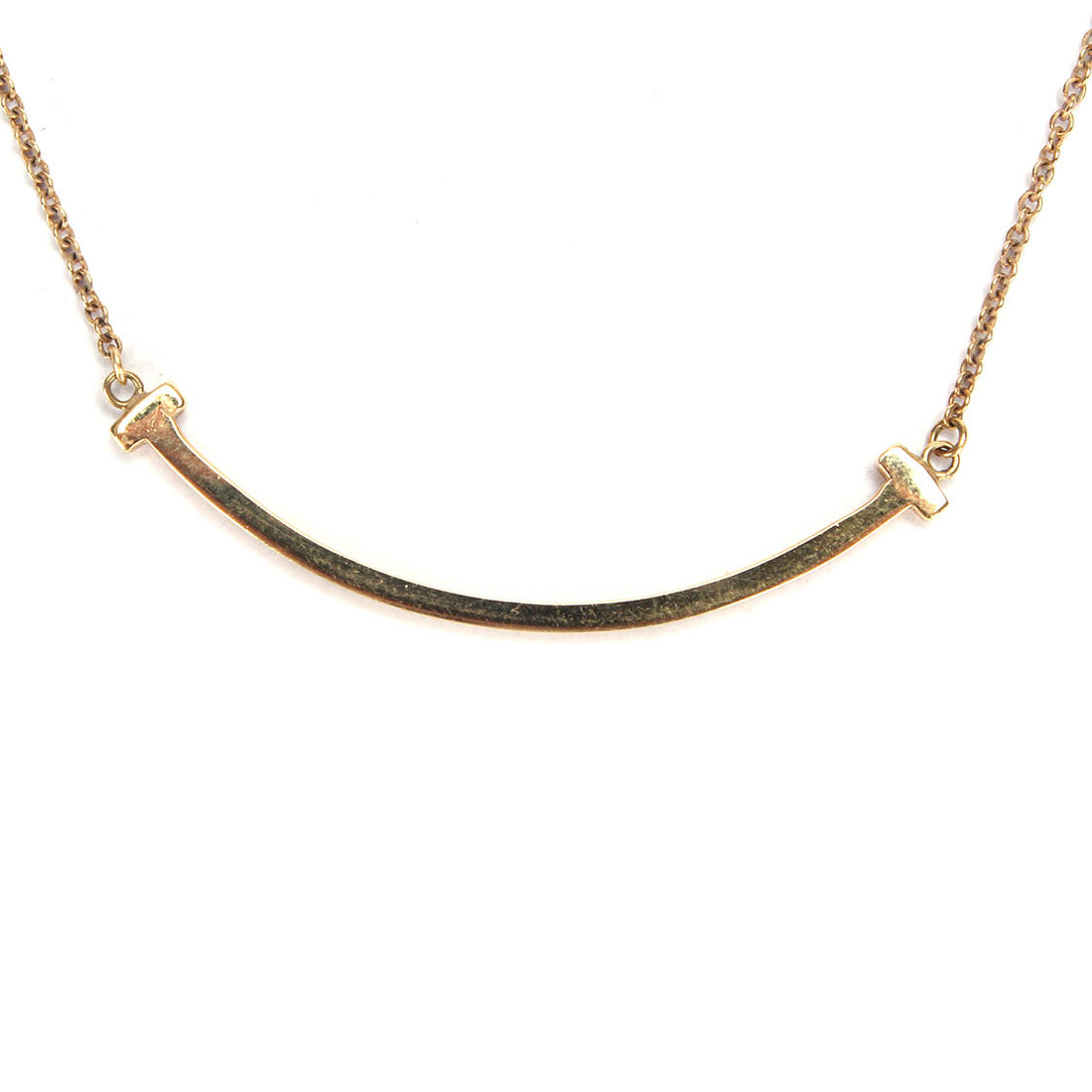 18K Smile Pendant Necklace