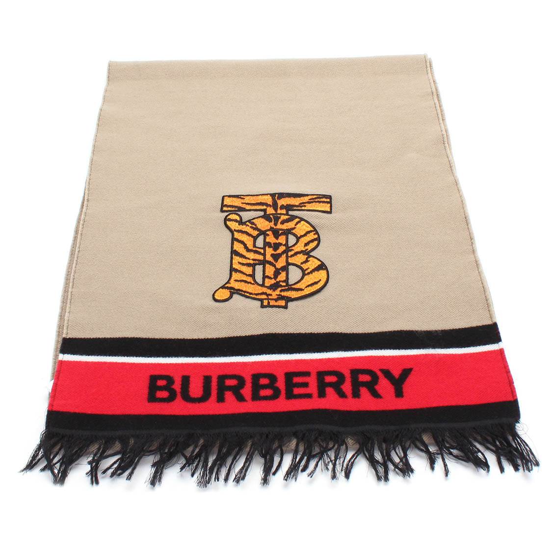 Lunar New Year Monogram and Logo Wool Scarf